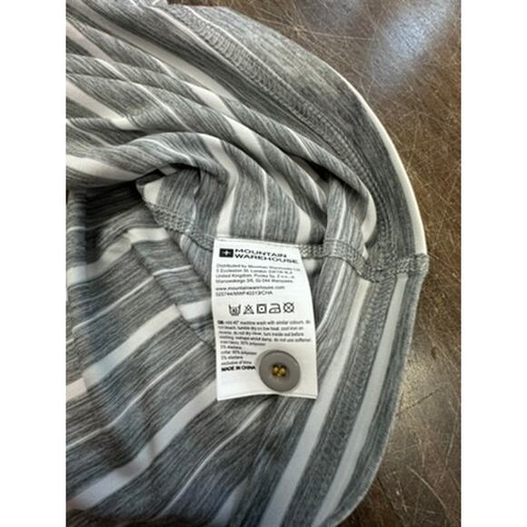 NWT!! Mountain Warehouse Active Gray & White Polo, ISOCOOL, Size XL, - Picture 10 of 10
